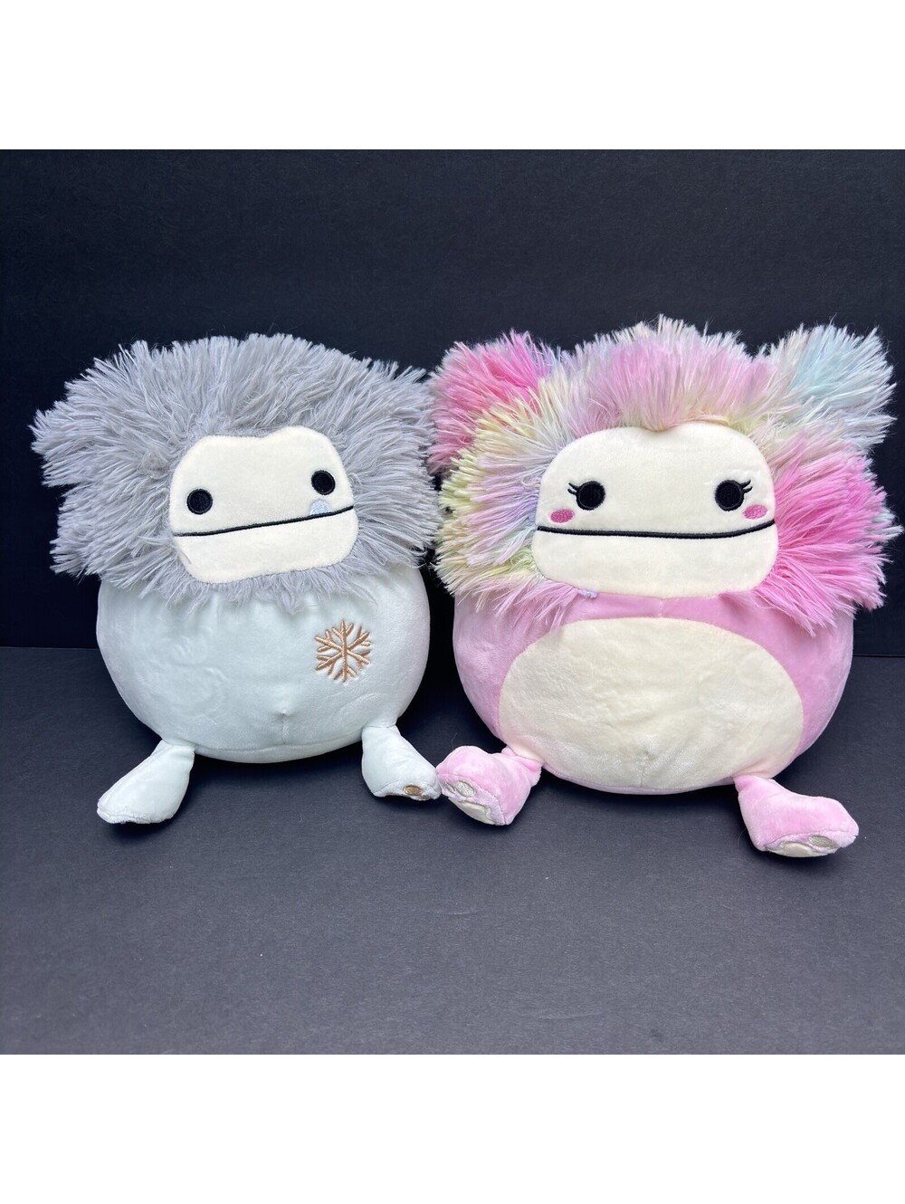 Squishmallows Evita Holiday And Caparinne Pink/Tie Dye Bigfoot Kelly Toys